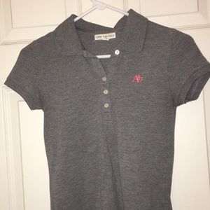 ✏️📚3 for $10📚✏️ Gray short sleeve polo